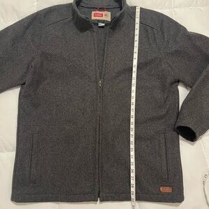 Stormy Kromer Wool blend Men’s Gray Full-Zip Stand Collar Jacket